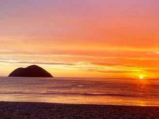 Pôr do sol em Toque Toque Grande na Vila dos Tangarás